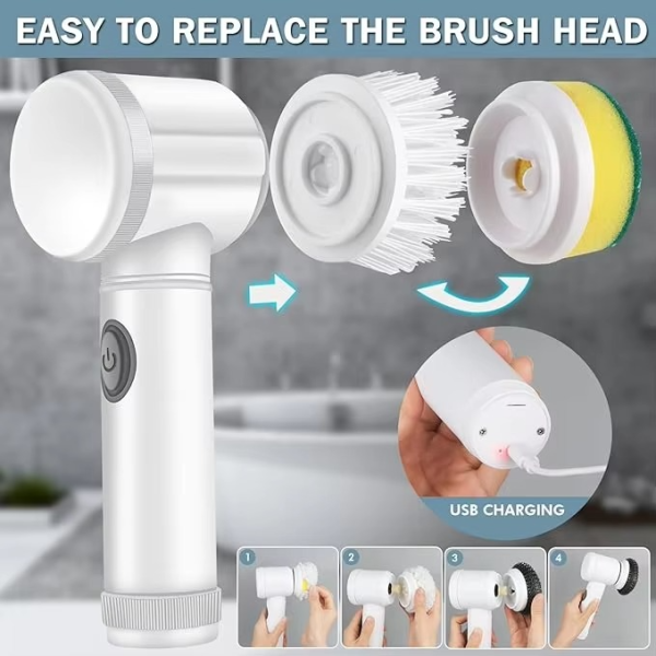 Magic Brush – Wireless Rechargeable Cleaning Brush